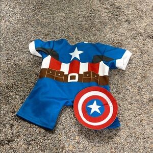 Build A Bear Captain America Outfit Avengers Marvel Hero